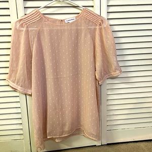 Calvin Klein Ladies Sheer top, Small